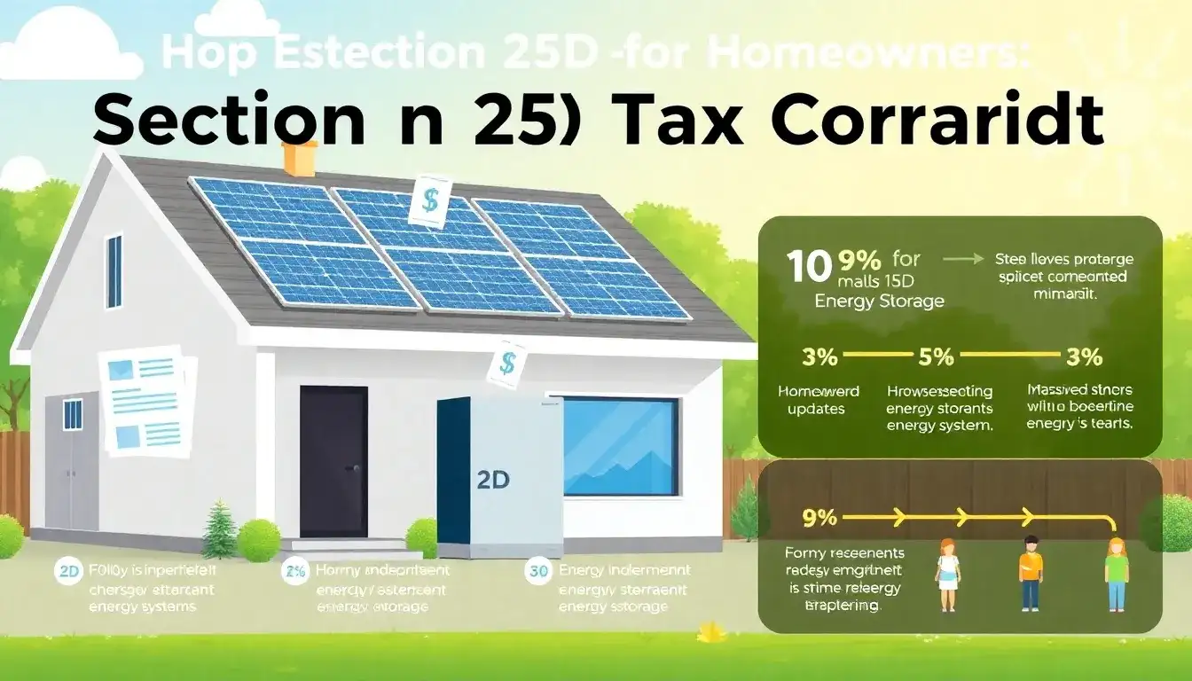 What changes were made to the Section 25D credit for homeowners with energy storage