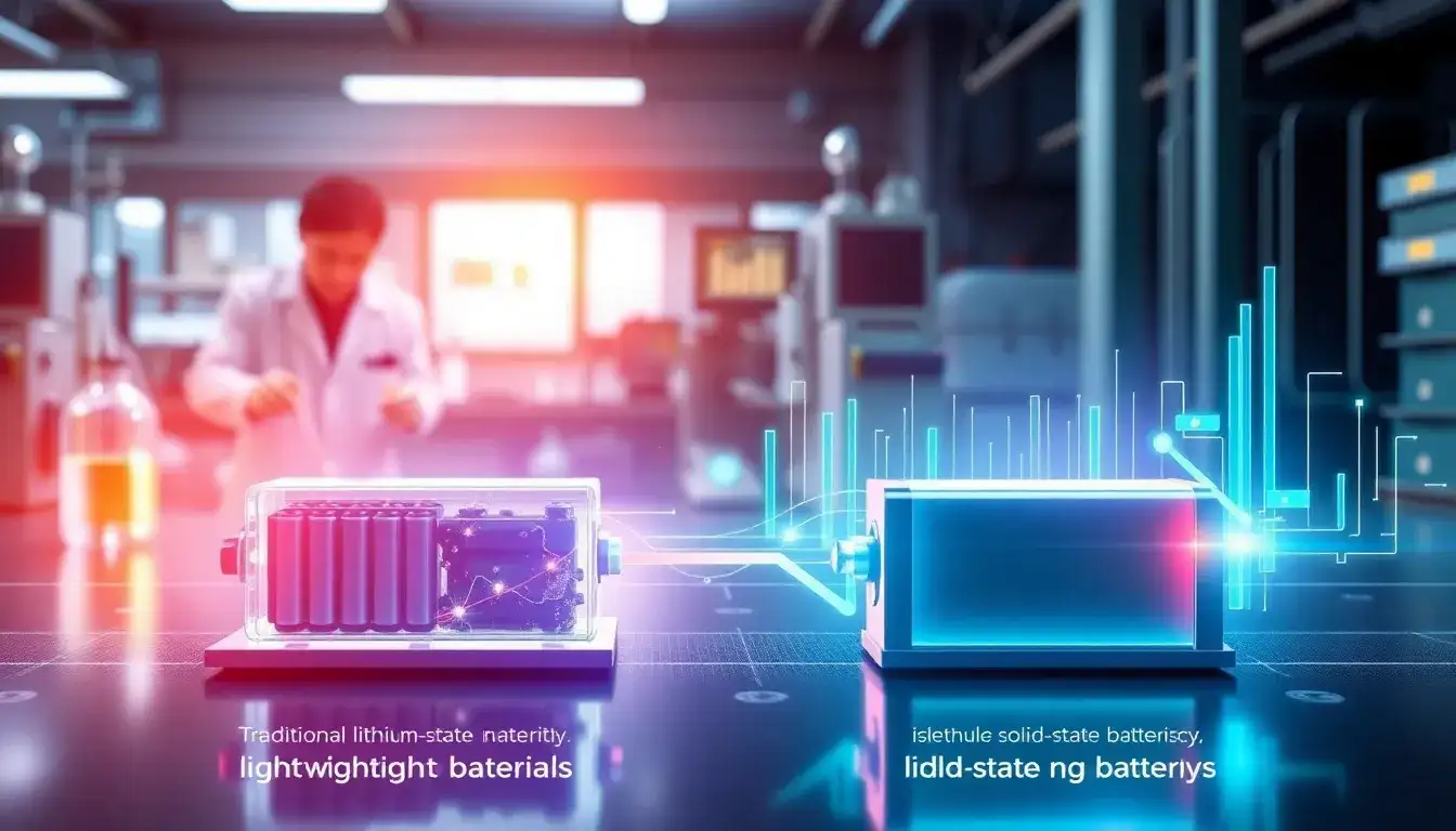 How does the weight reduction of solid-state batteries impact their overall efficiency