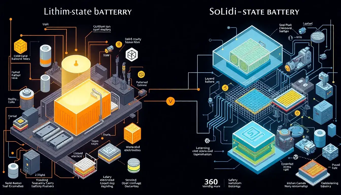 How does the manufacturing process of solid-state batteries differ from lithium-ion batteries