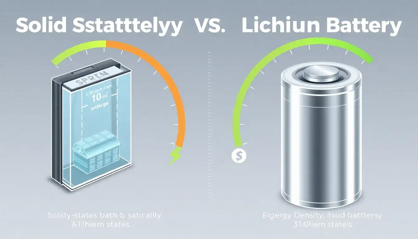How do the energy densities of solid-state and lithium-ion batteries compare
