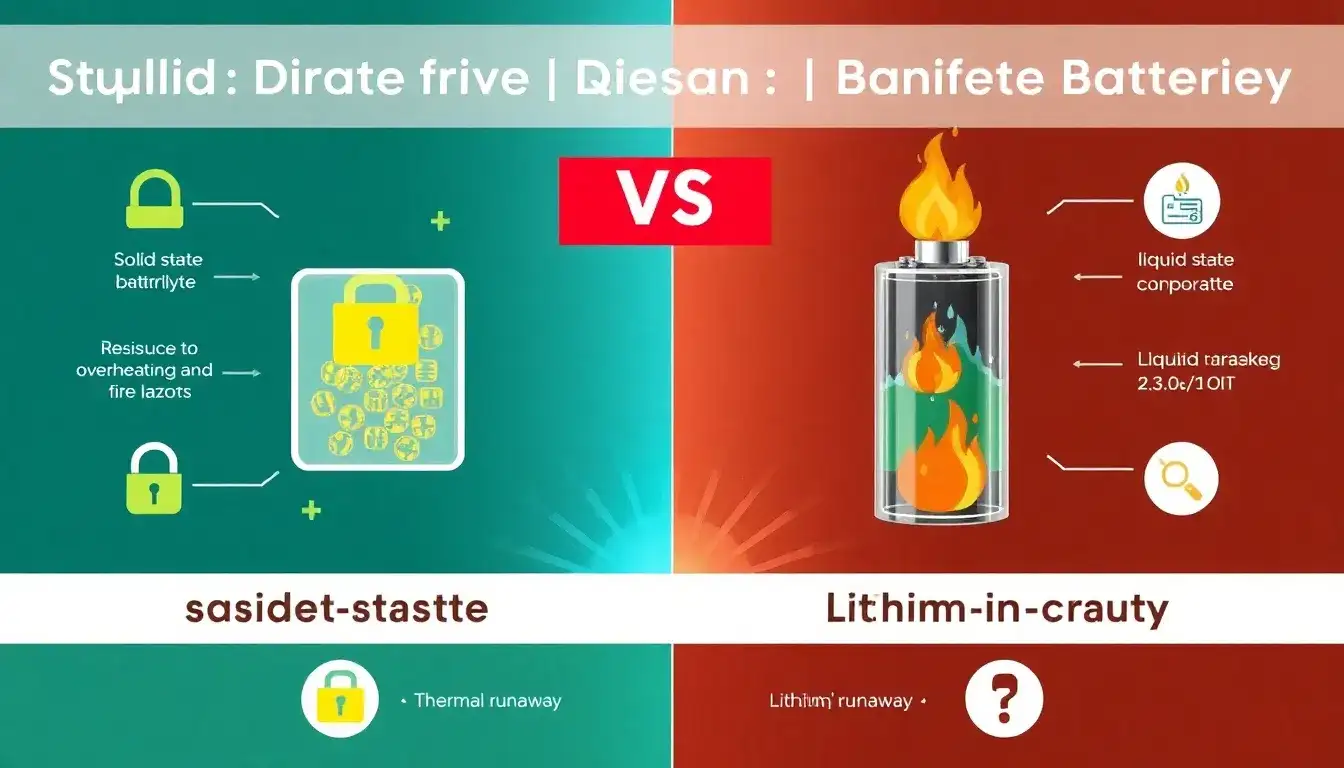 How does the safety of solid-state batteries compare to lithium-ion batteries