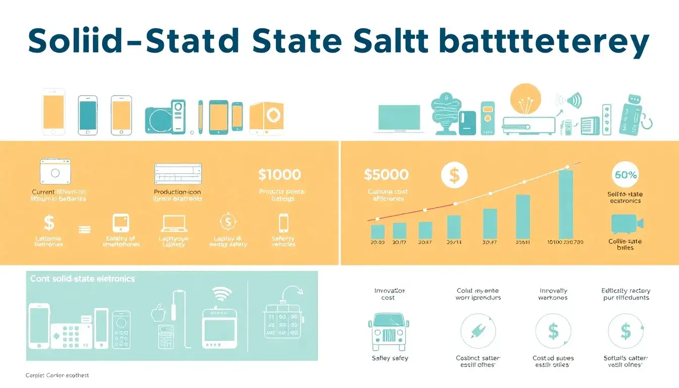 What are the potential cost implications of switching to solid-state batteries in consumer electronics
