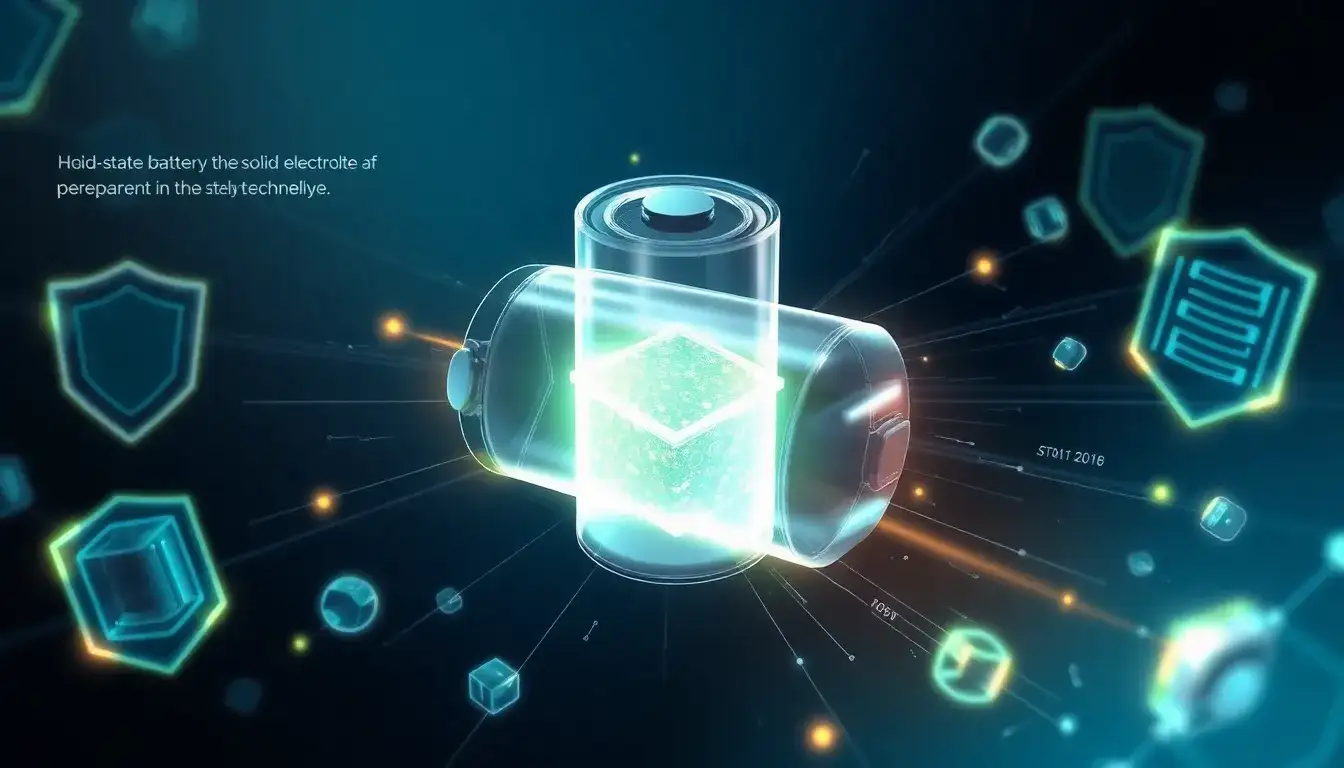 How does the solid electrolyte in solid-state batteries improve safety