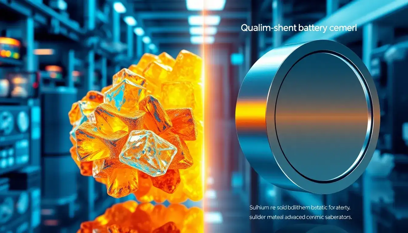 What are the main differences in the materials used by Solid Power and QuantumScape