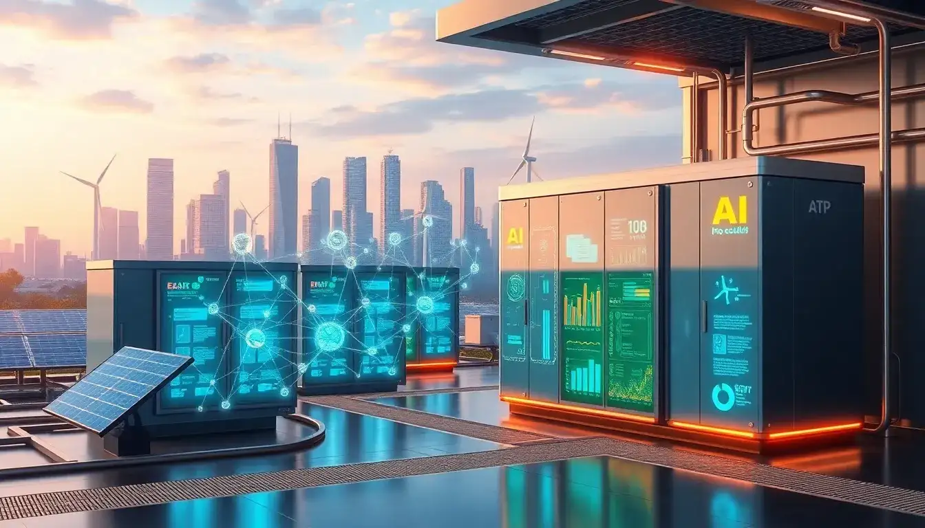 How does AI and machine learning enhance the performance of energy storage systems