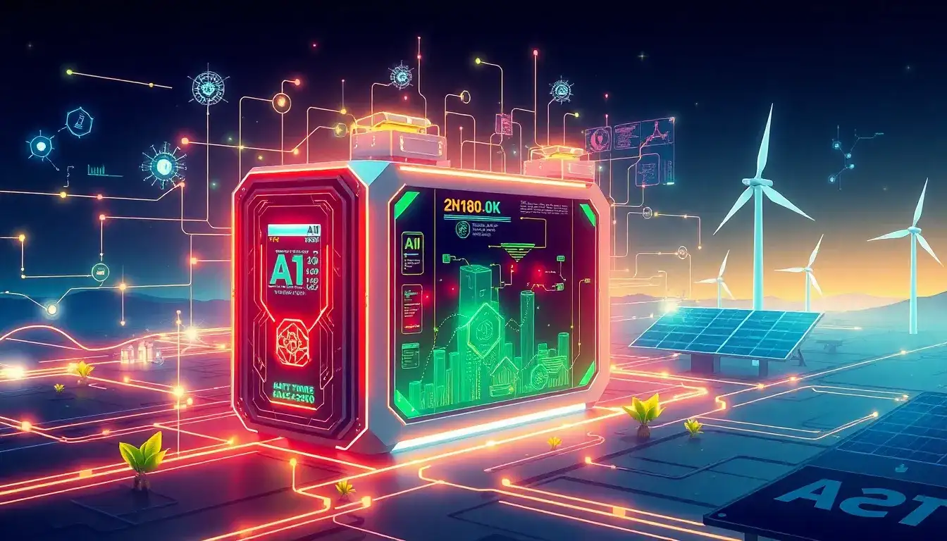 How does AI minimize battery wear in energy storage systems