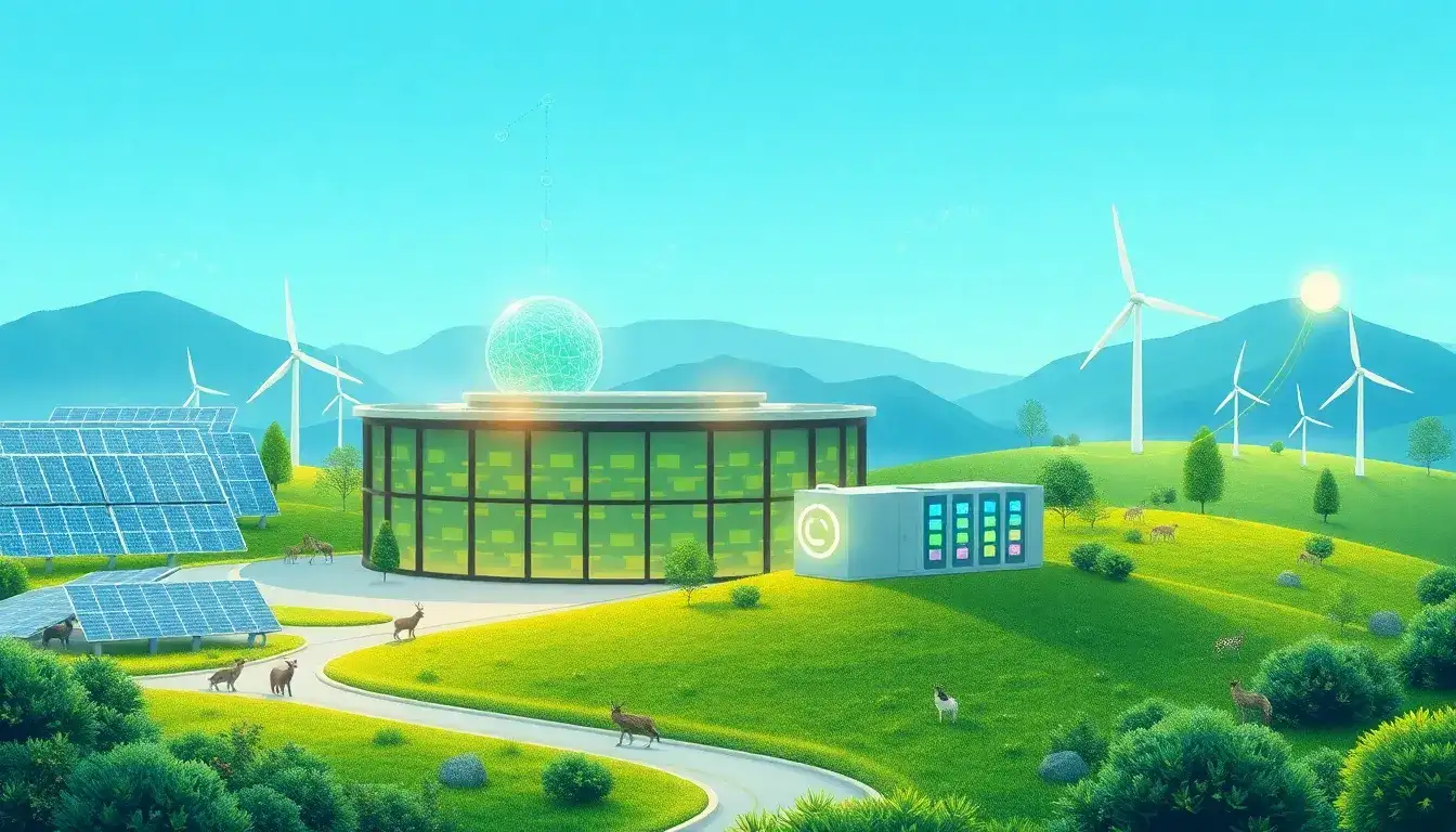 What are the environmental benefits of using AI in energy storage