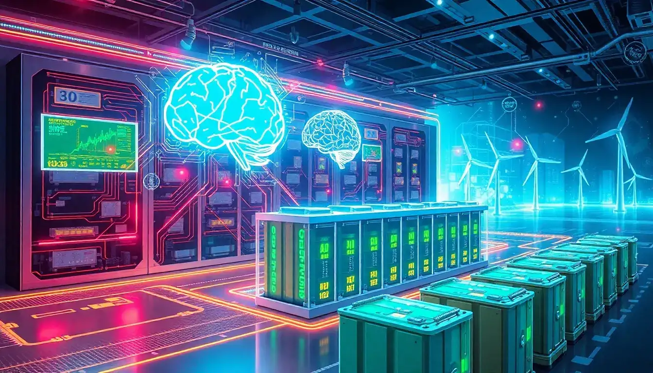 How does AI optimize battery wear in energy storage systems
