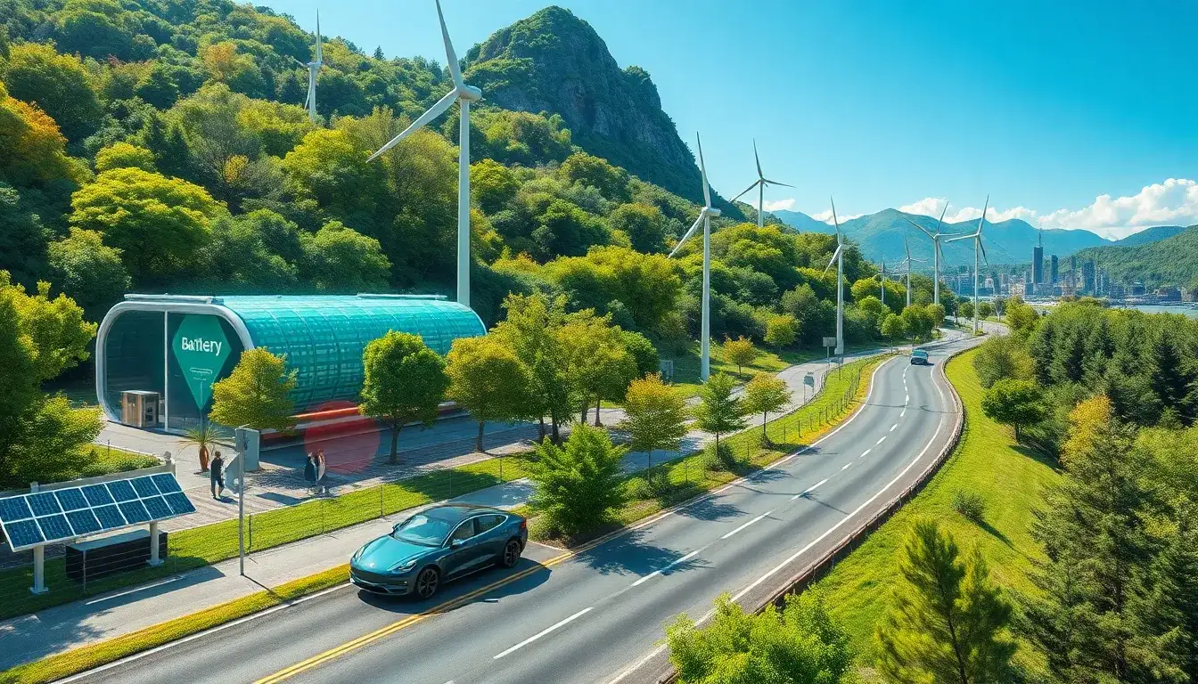 What are the environmental benefits of AI-optimized battery performance