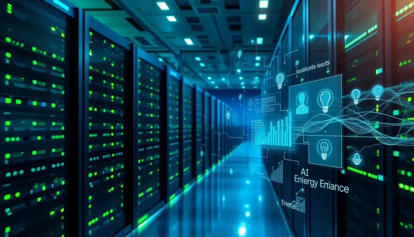 What role does AI play in optimizing energy consumption in data centers