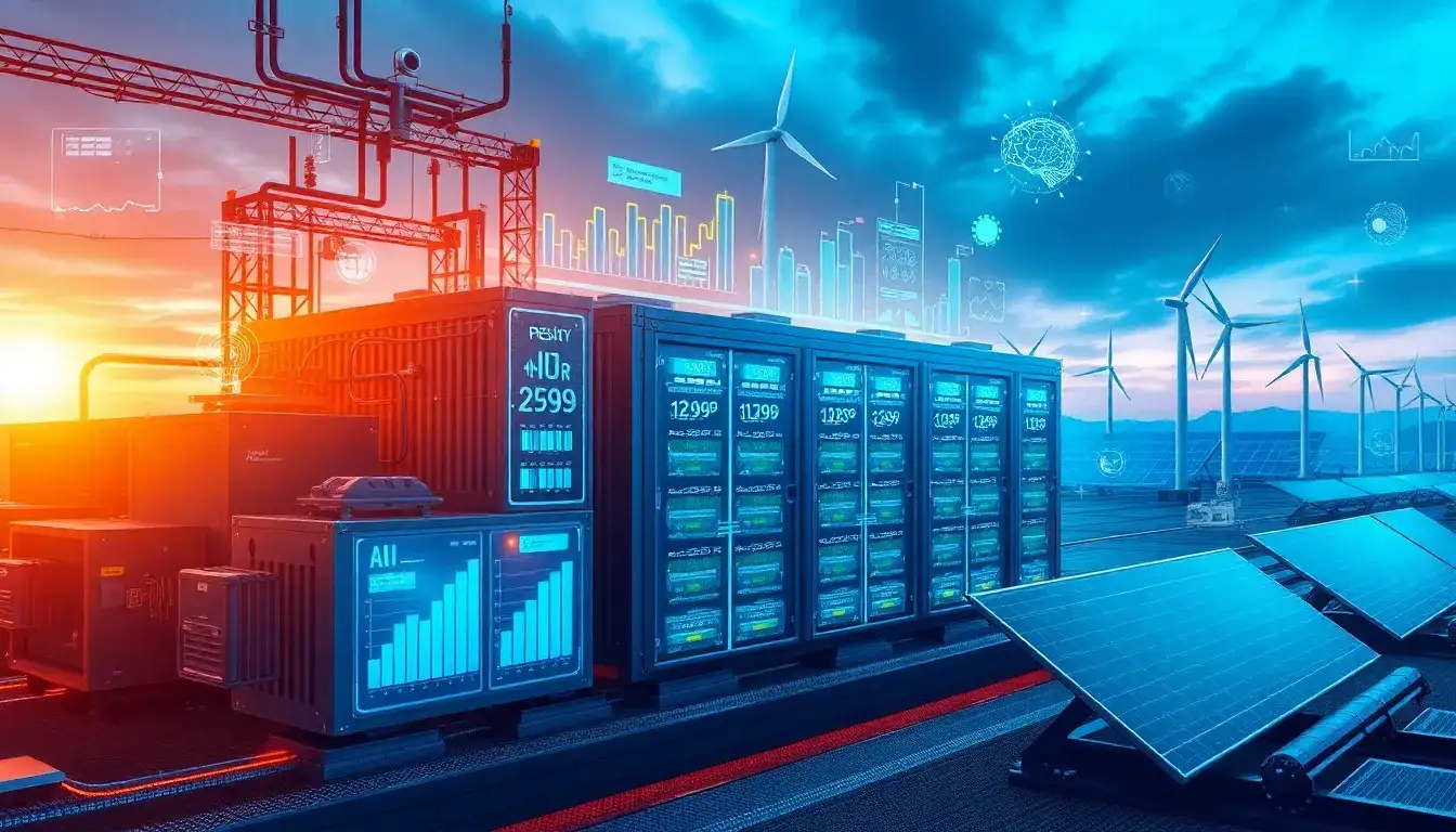 How does AI-driven predictive analytics enhance energy storage efficiency