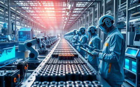 How does machine learning improve the efficiency of battery production