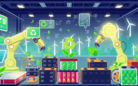 How does machine learning contribute to the sustainability of battery production