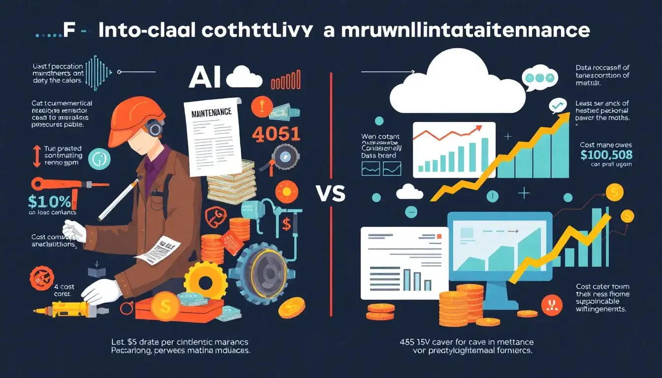 How does AI predictive maintenance compare to traditional methods in terms of cost savings