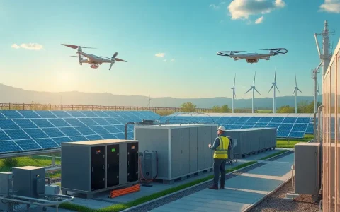 What role does AI play in ensuring grid stability through predictive maintenance of energy storage systems