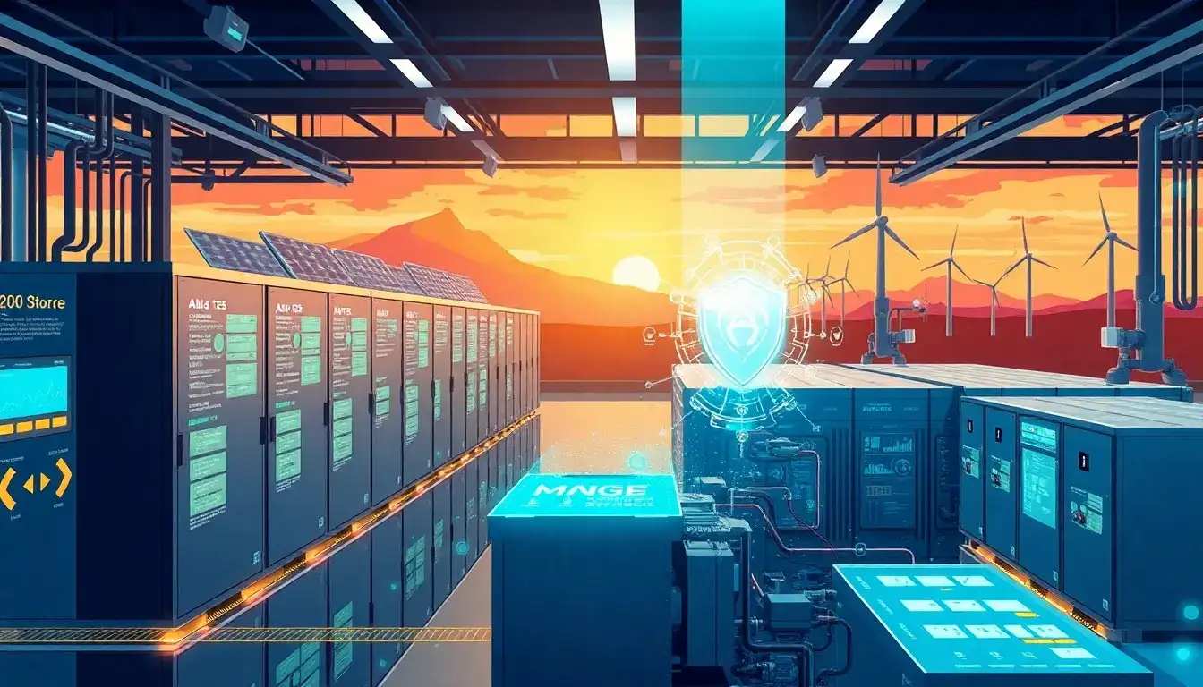 How does AI reduce unplanned downtime in energy storage systems