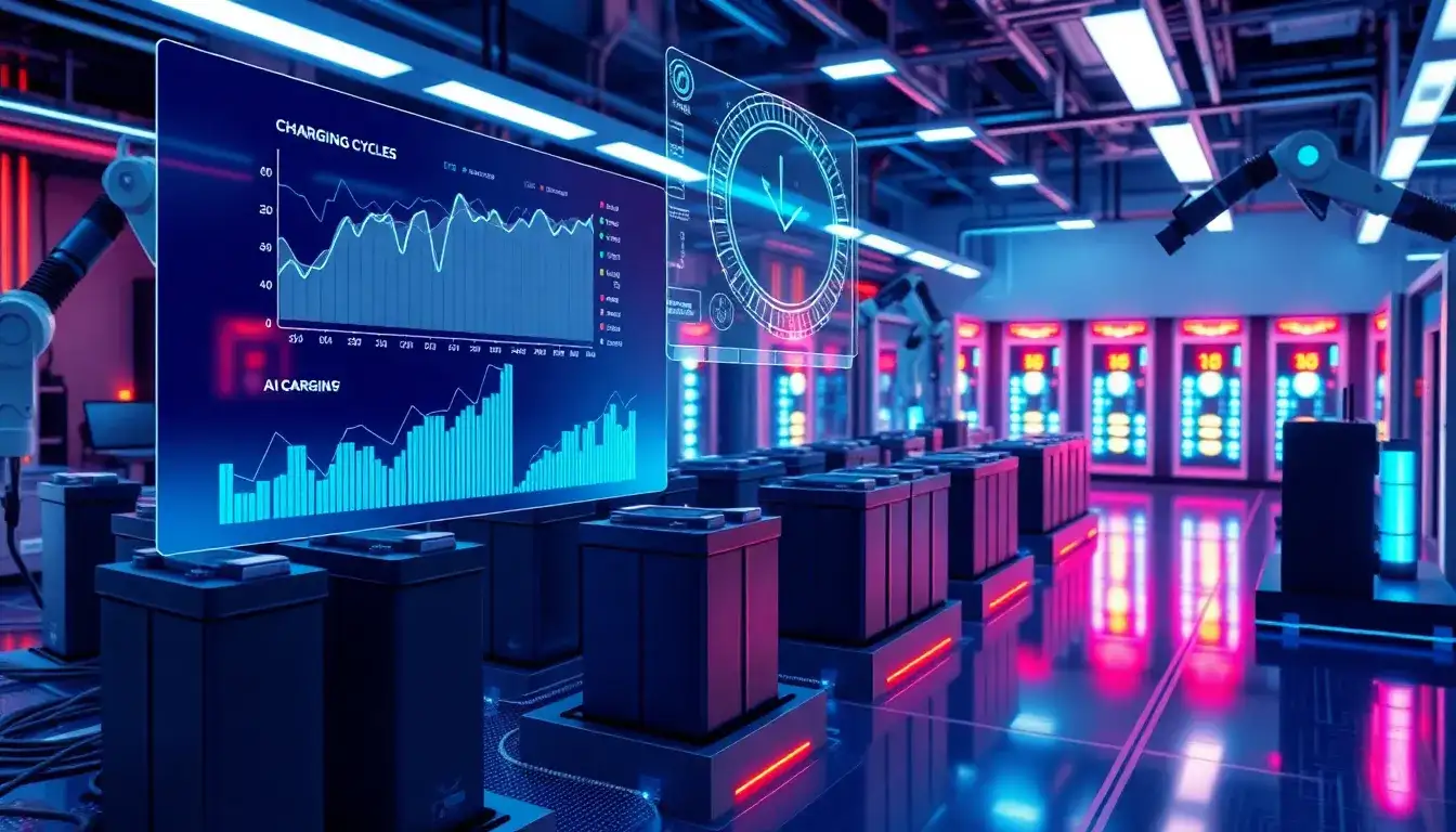 How does AI optimize the charging cycles of lithium-ion batteries