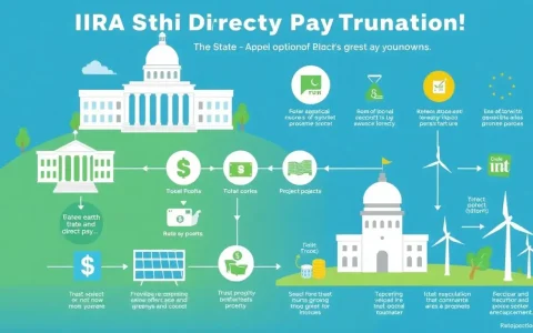 How does the IRA's direct pay option work for state or local governments