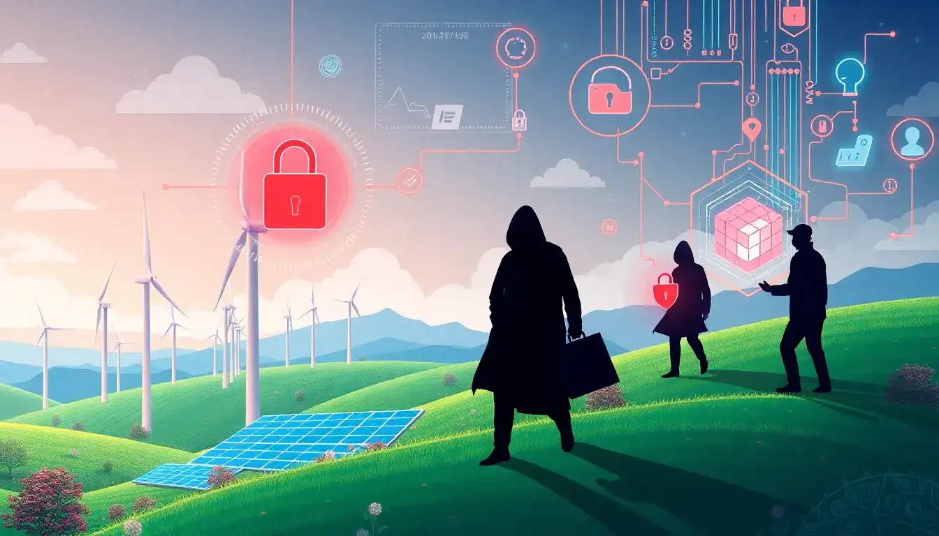 What are the main data privacy and security concerns when using AI in renewable energy