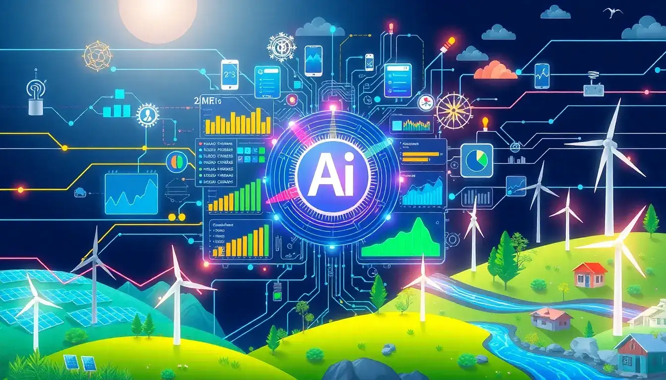 How does AI handle real-time data from renewable energy systems