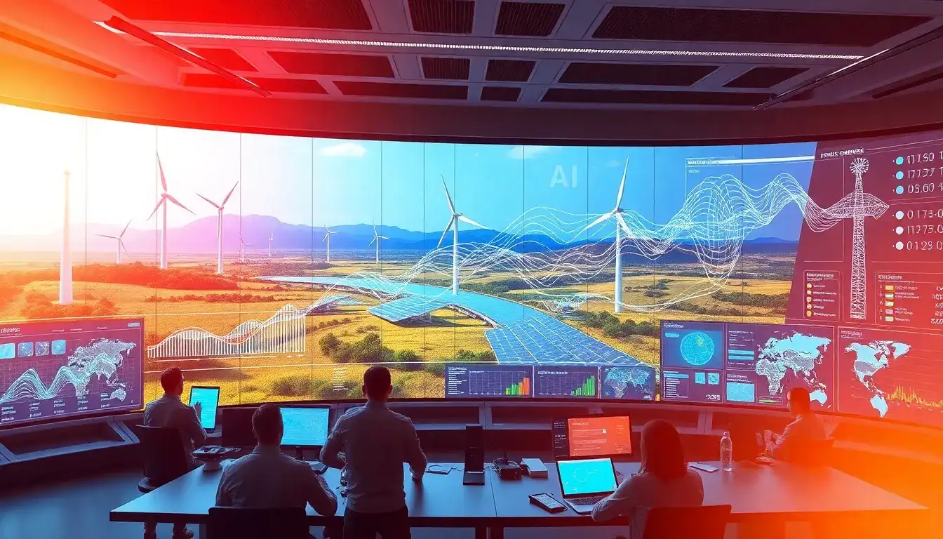 How does AI contribute to grid stability with renewable energy