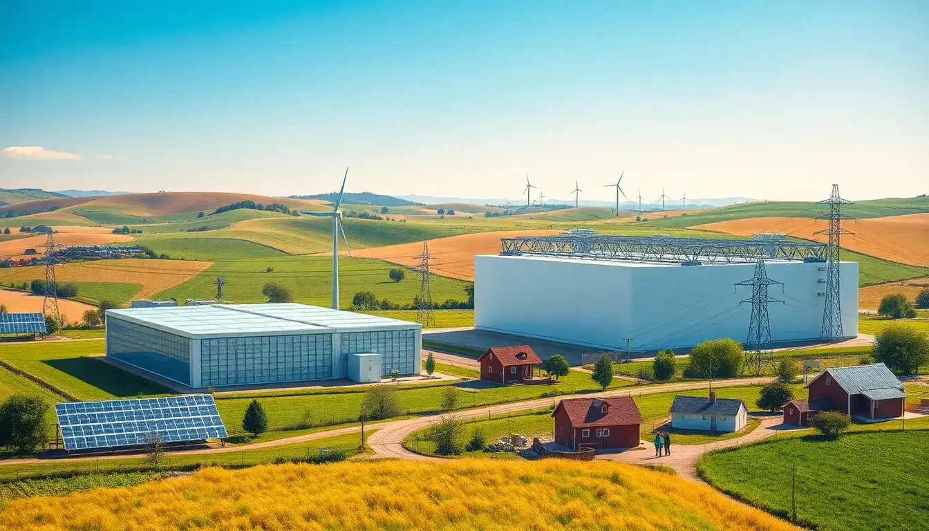 How does utility-scale energy storage improve grid resilience in rural areas