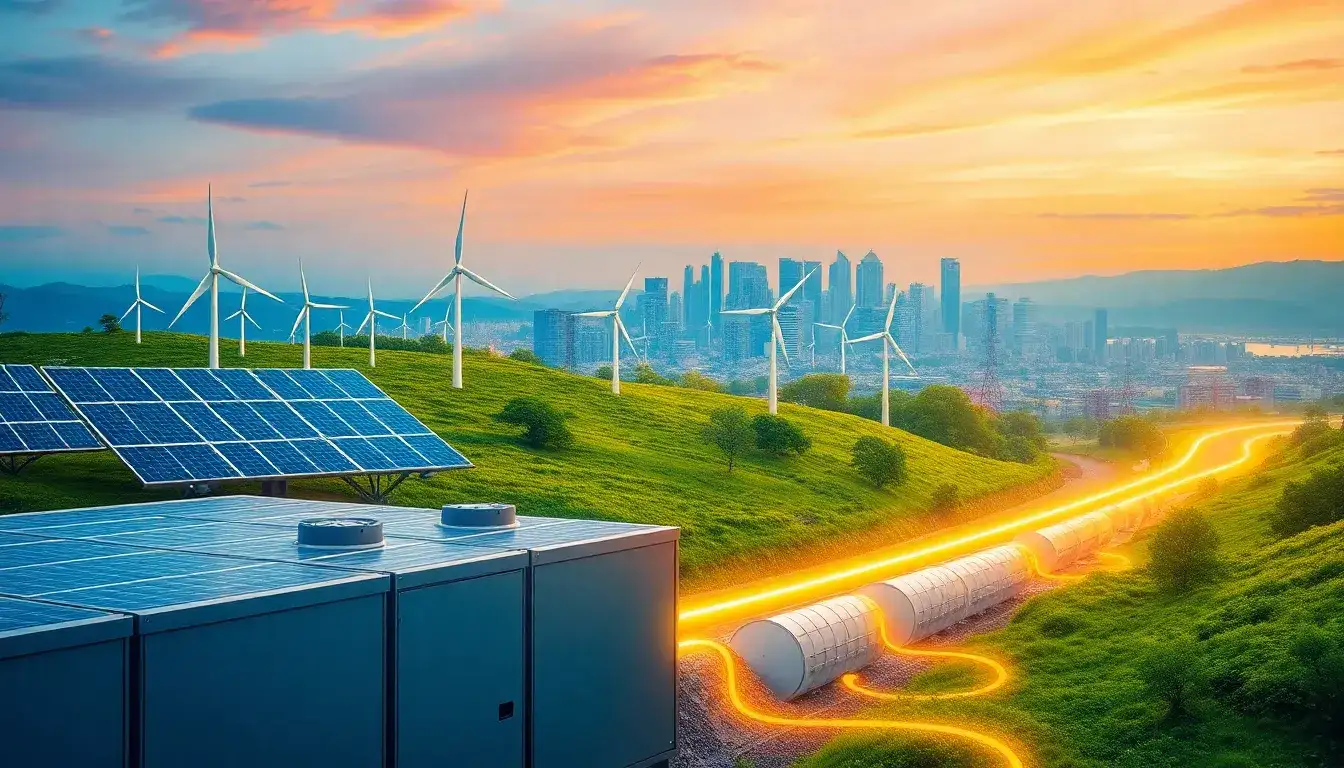 What are the main benefits of integrating utility-scale energy storage with renewable energy sources