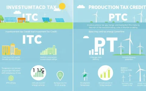 What are the main differences between the IRA's investment tax credit (ITC) and production tax credit (PTC)
