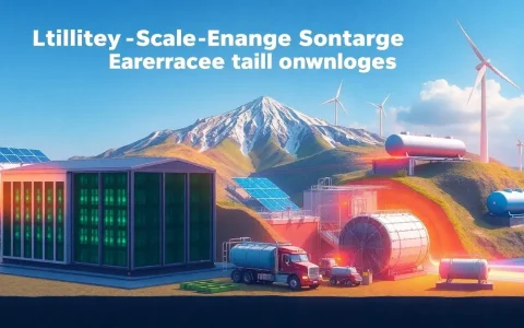 What are the main technologies used in utility-scale energy storage