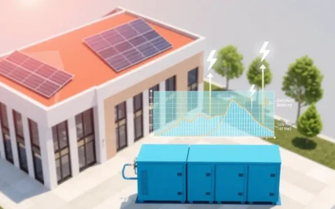 How does battery energy storage optimize peak shaving in commercial buildings