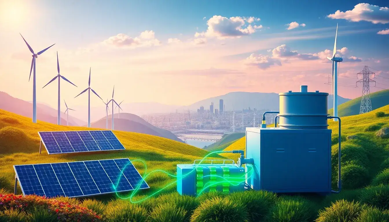 How does energy storage help in reducing energy waste from renewable sources