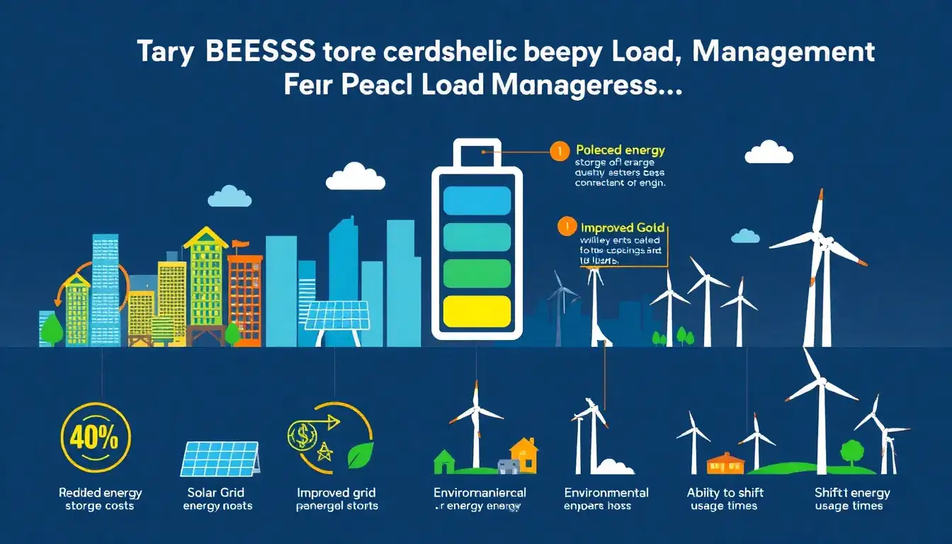 What are the main benefits of using BESS for peak load management