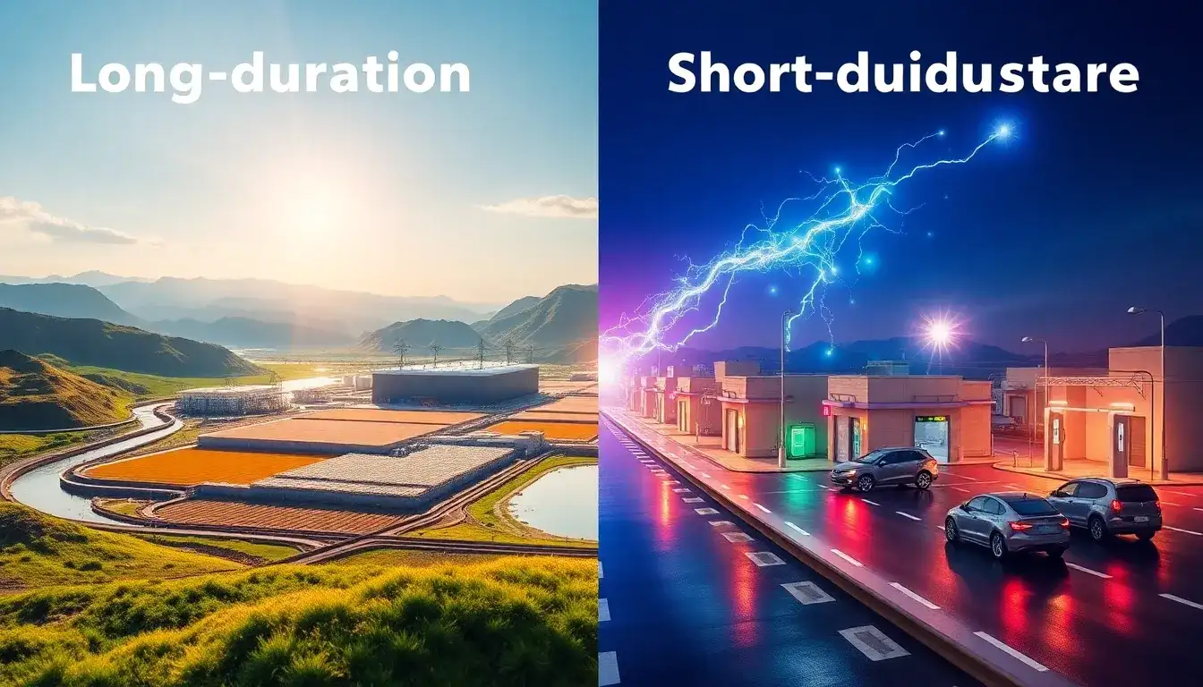 How does long-duration energy storage differ from short-duration storage