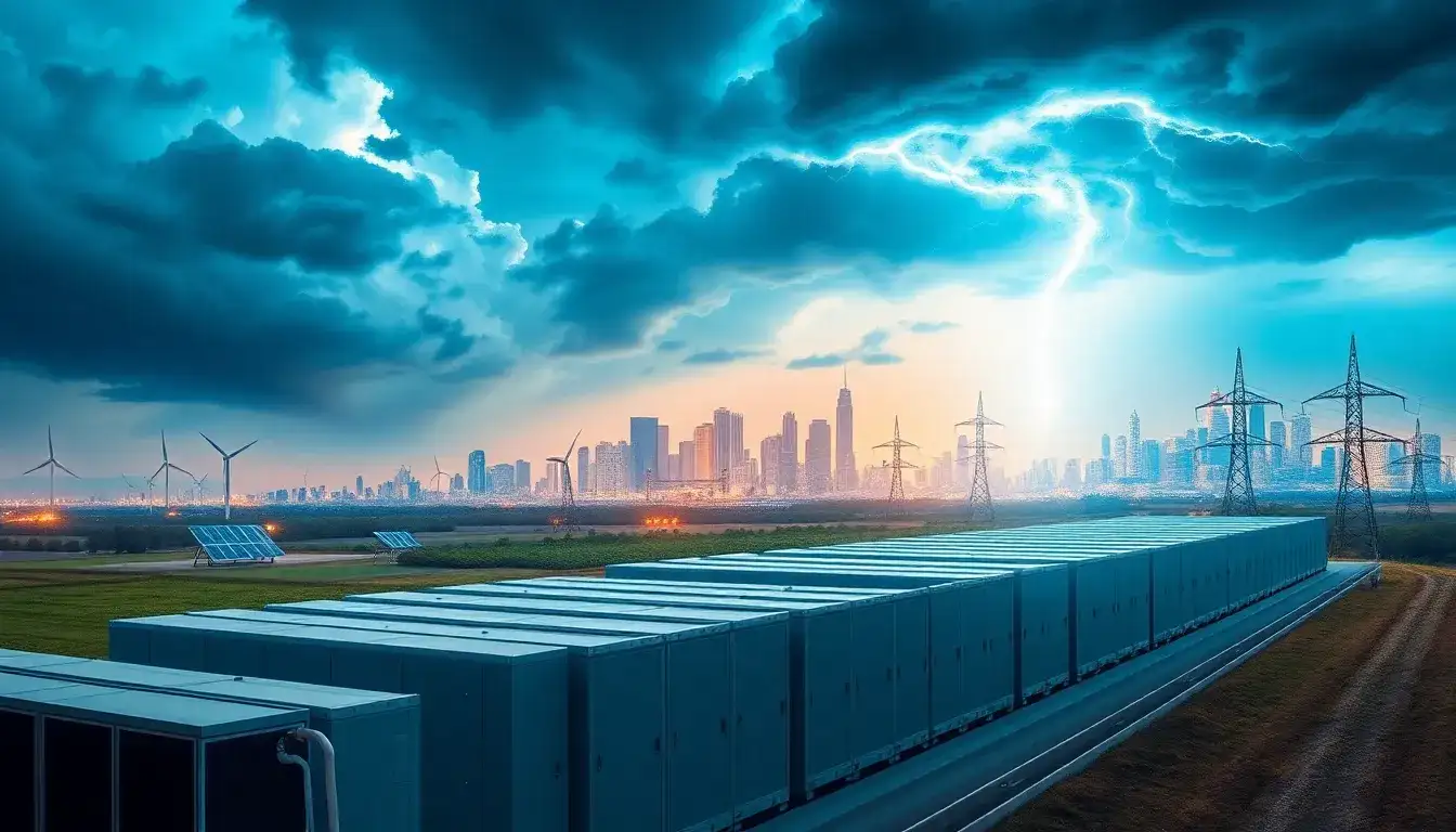 How does utility-scale energy storage improve grid resiliency
