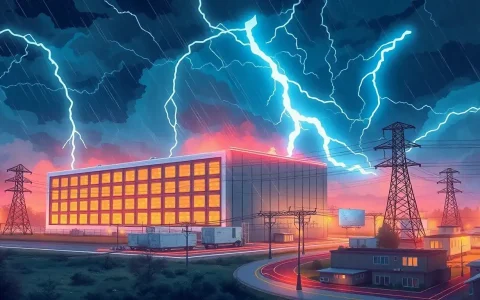 How does grid-scale energy storage help during severe weather events