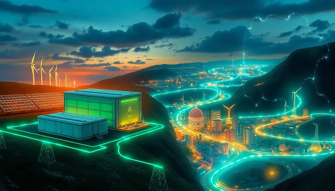 How does grid-scale energy storage improve the reliability of renewable energy sources