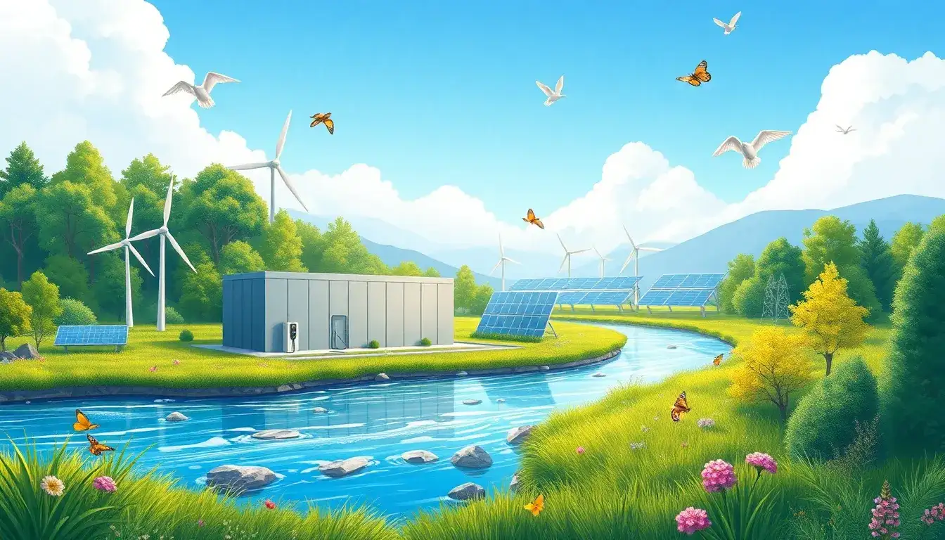 What are the environmental benefits of using battery energy storage systems