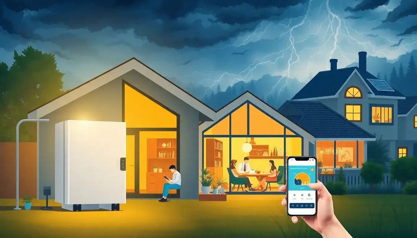 What are the benefits of using energy storage systems during power outages