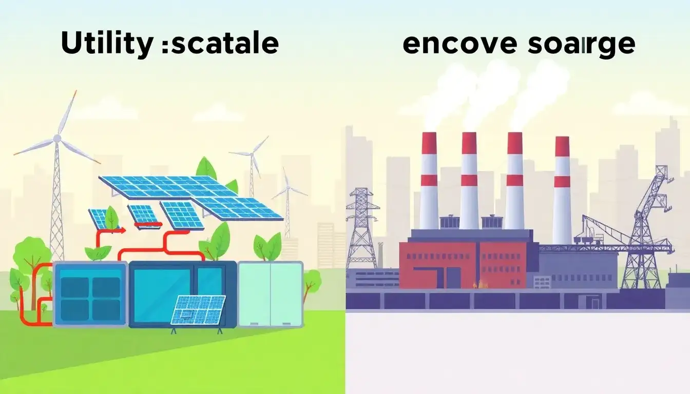 How does the cost of utility-scale energy storage compare to traditional power plants