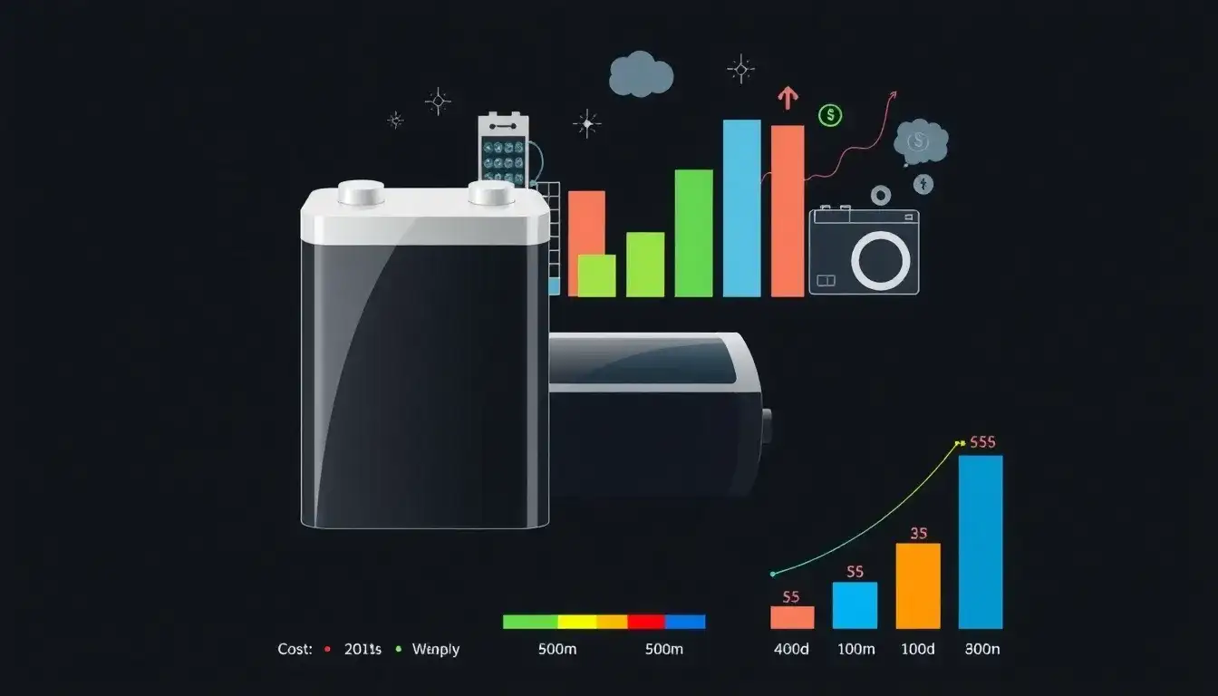 How do the costs of lithium-ion batteries compare to other energy storage technologies