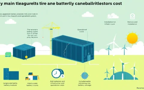 What are the main components that contribute to the overall cost of utility-scale battery storage systems
