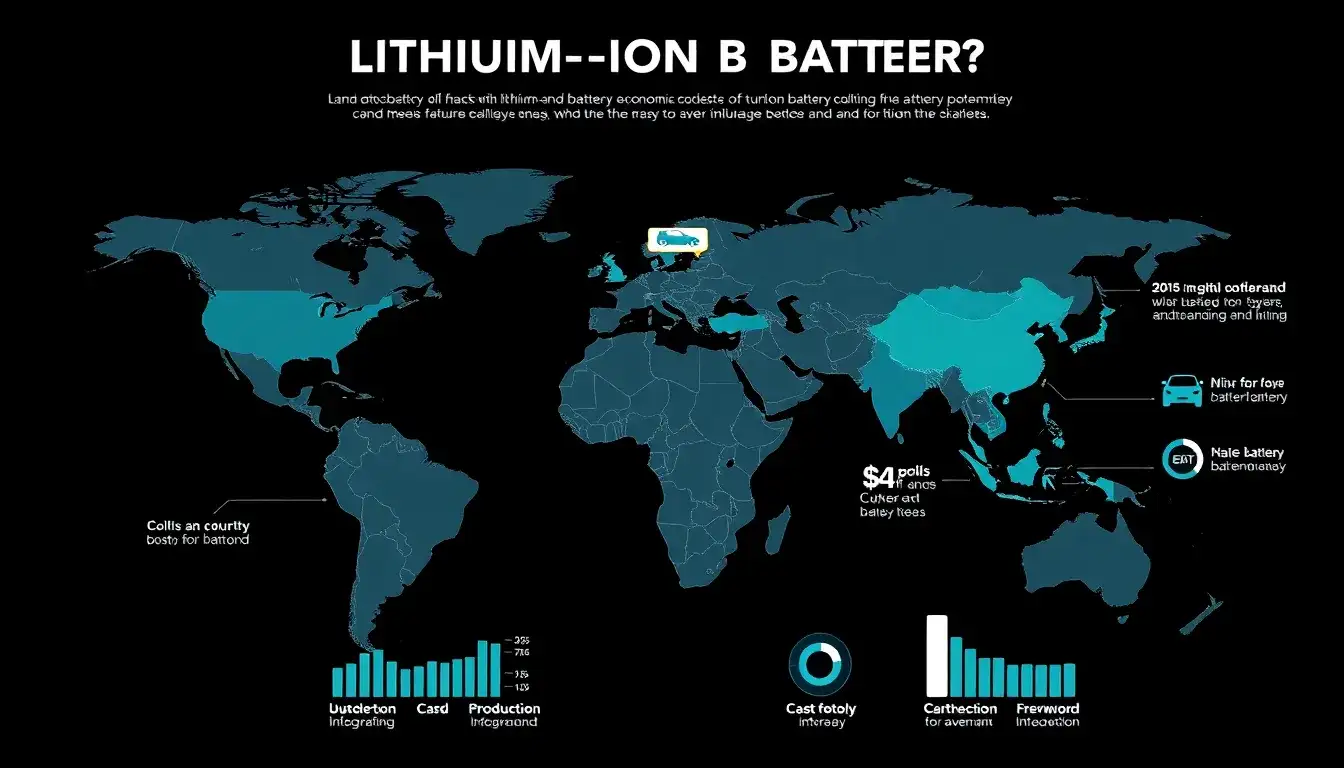 How do the costs of lithium-ion batteries differ between different regions or countries