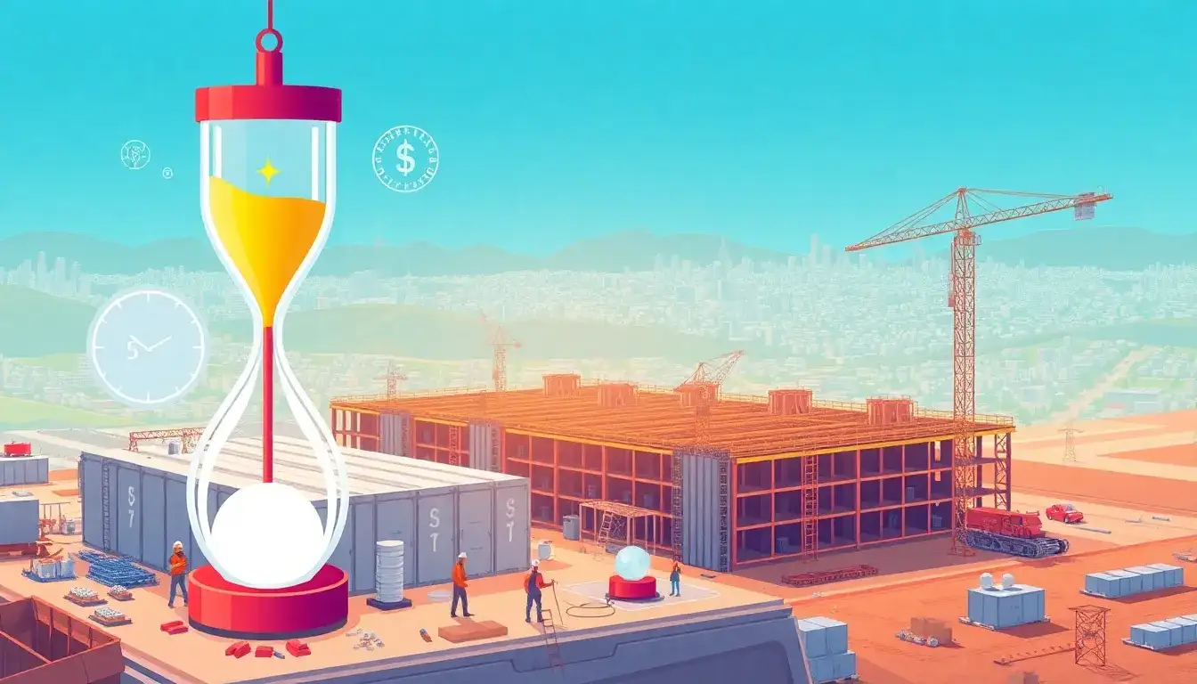 How do permitting delays affect the overall cost of utility-scale energy storage projects