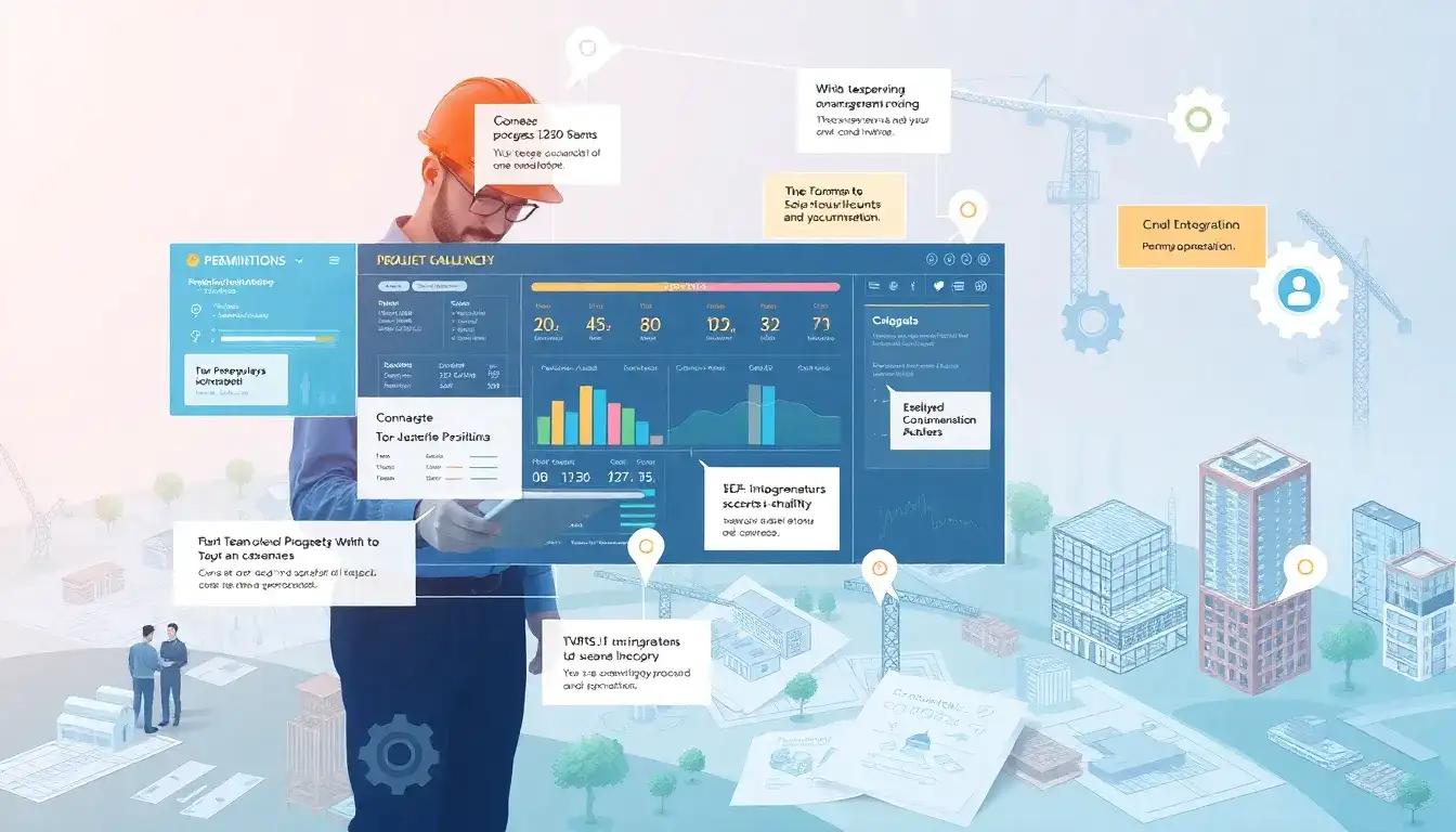What role does project management software play in overcoming permitting challenges