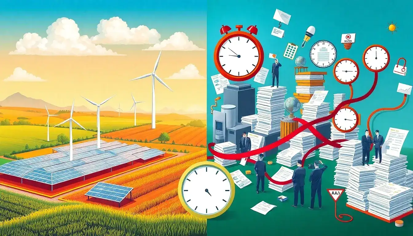 What are the main challenges in the current permitting process for clean energy projects