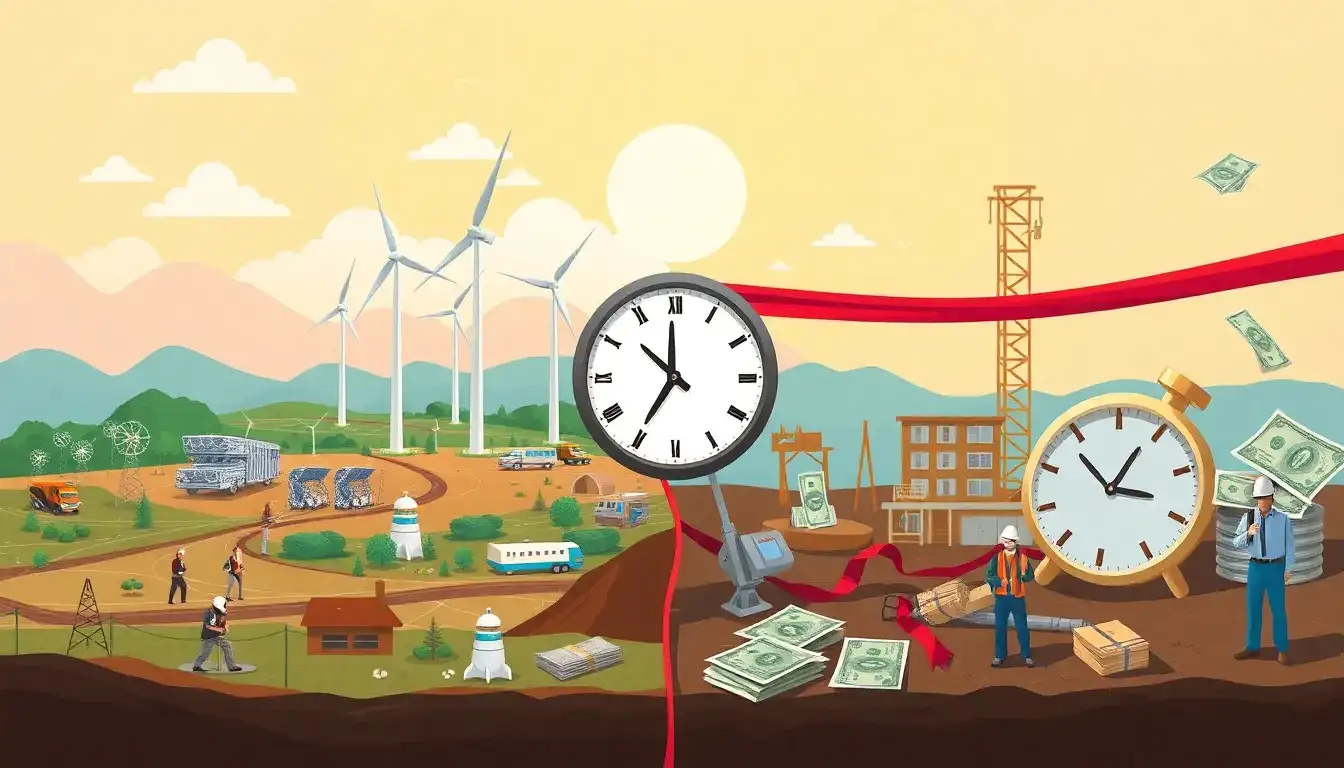 What are the economic impacts of permitting delays on clean energy projects