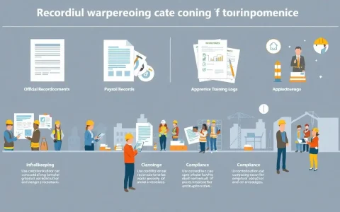 What are the specific recordkeeping requirements for prevailing wage and apprenticeship