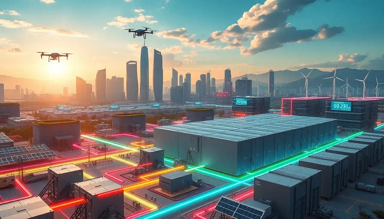 How does grid stability improve with the integration of utility-scale energy storage