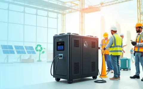 What are the benefits of using Liduro Power Ports for construction site energy storage