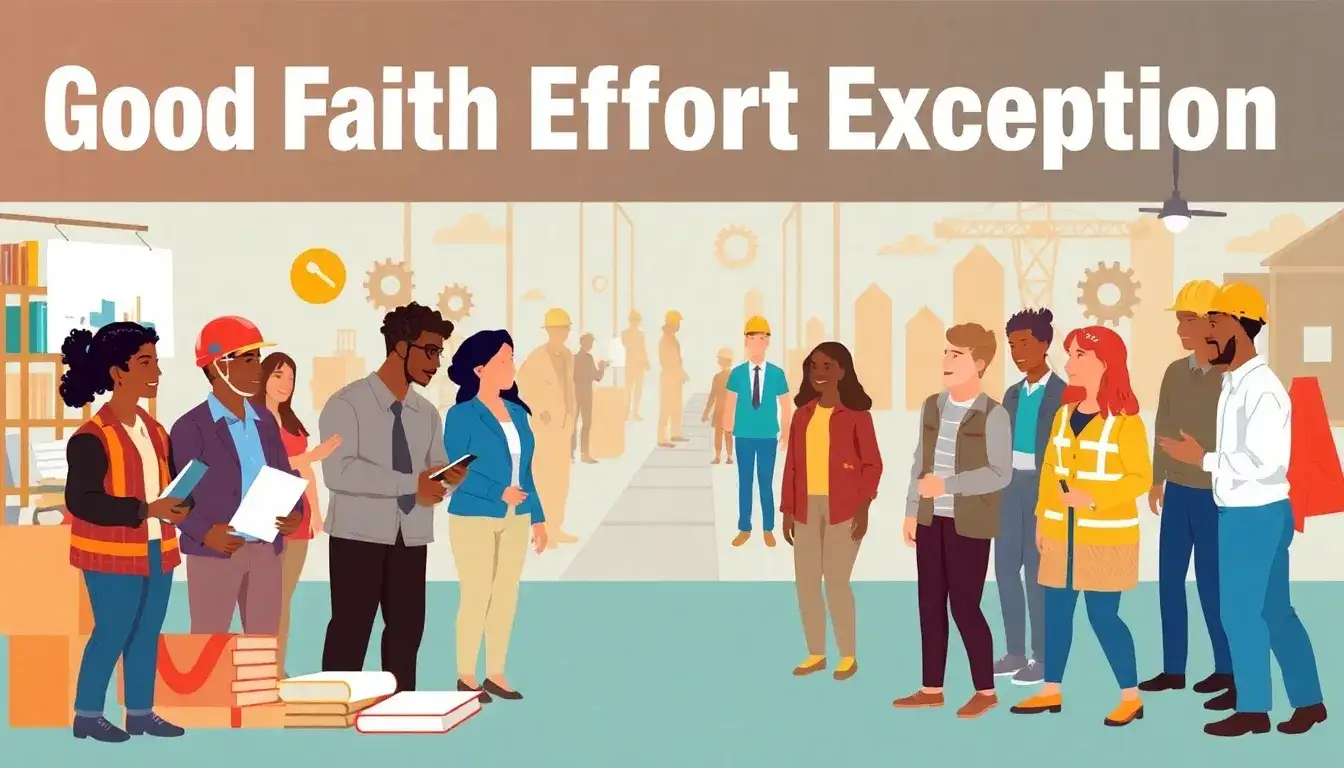 How does the Good Faith Effort Exception work for apprenticeship requirements